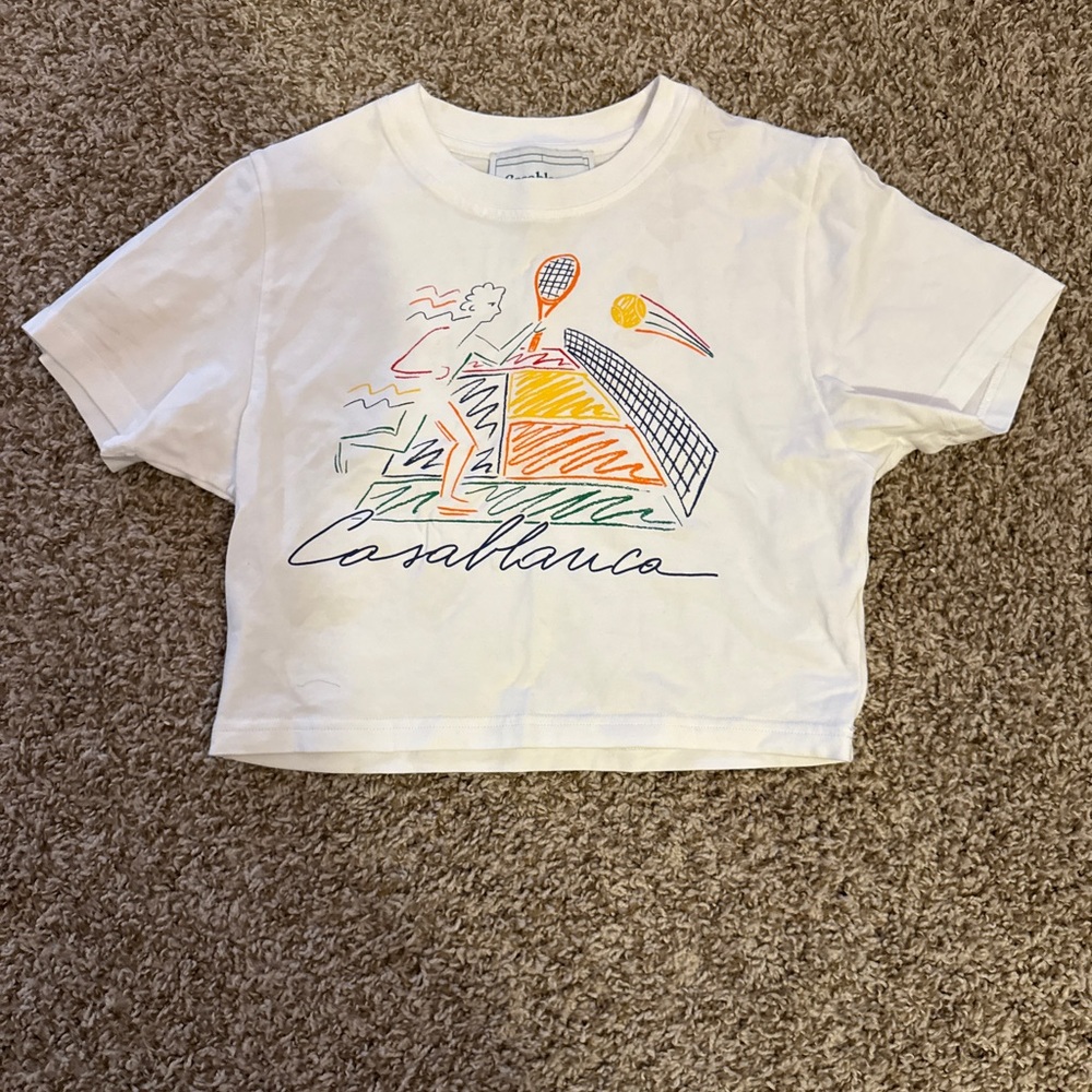 Casablanca Crop T-Shirt